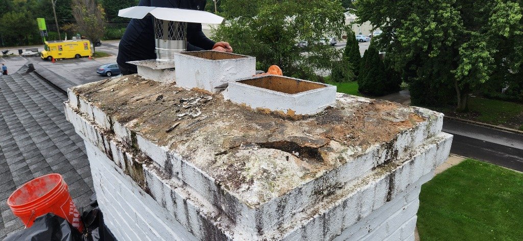 Chimney repair before